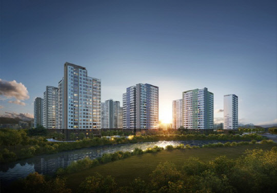 사진= 효성중공업, '해링턴 플레이스 스마트밸리' 투시도